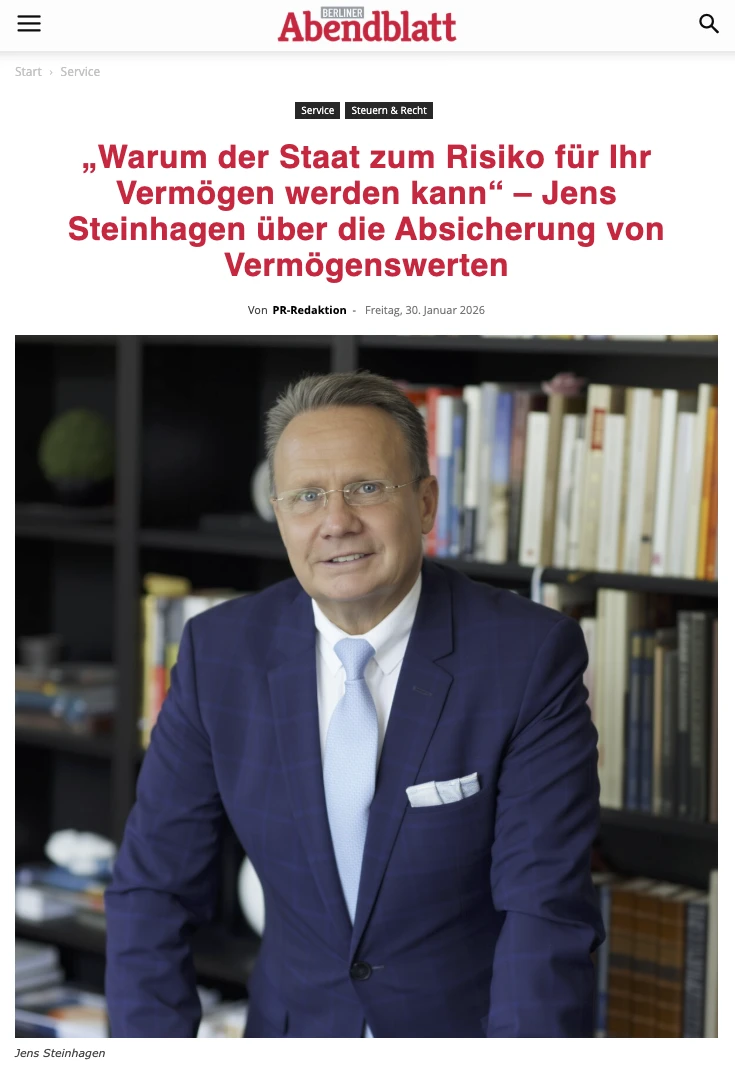 Interview auf berliner-abendbaltt.de - Jens Steinhagen